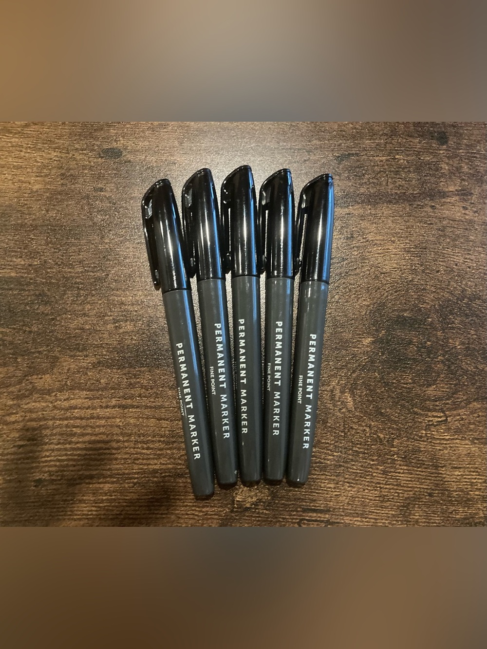 Black Permanent Markers – Pack of 5